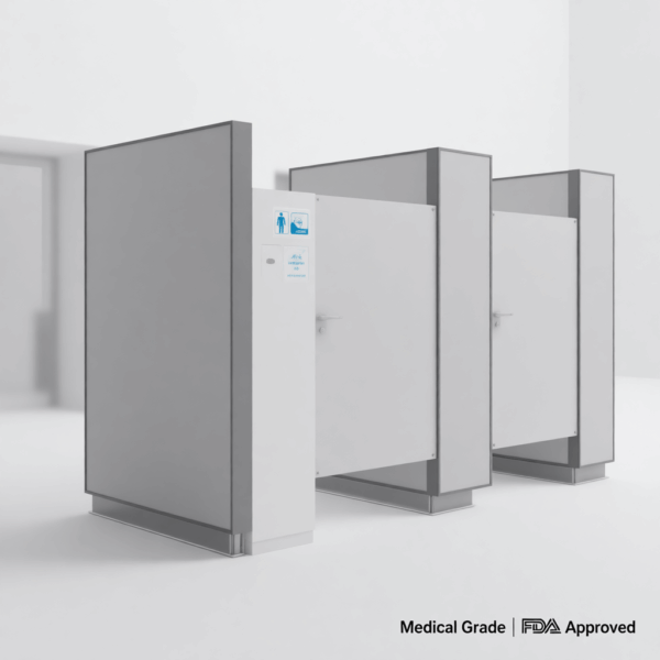 Office Restroom Partitions & Hygiene Signage