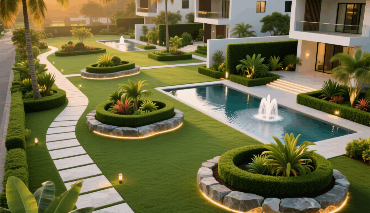 Elegant Landscaping Redefines Urban Living