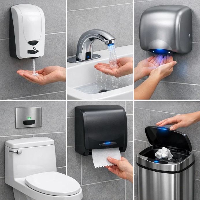 No-Touch Restroom Accessories