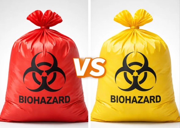 Red vs Yellow Biohazard Bags